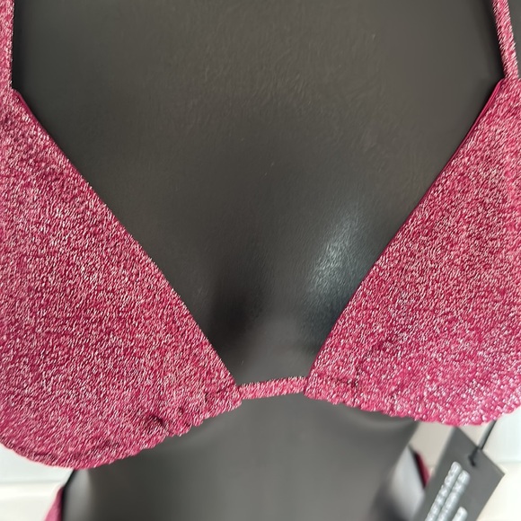 Grape sparkle string triangl bathing suits top - Picture 3 of 9